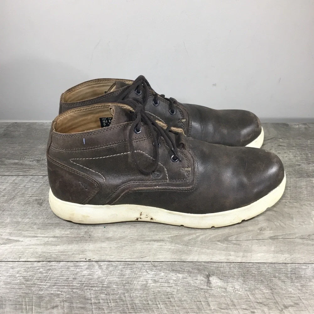 Red Wing Men's 6719 Cross Lite Brown Leather Safety Toe Chukka Boots Size 10.5